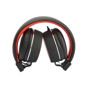 Audífonos Estándar Naceb NA-0310R Negro/Rojo con Microfóno Alámbrico 1.2 Metros 3.5mm