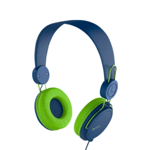 NA-0313A-1 Headset Estándar Naceb Air Verde/Azul con Microfóno Alámbrico 1.2 Metros 3.5mm