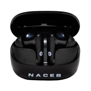Audífonos Estándar Naceb TWS KITE Negro con Microfóno Inalámbrico Bluetooth Cancelación de Ruido ANS+ENC