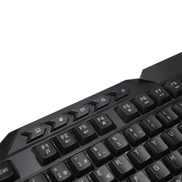 Teclado Gamer Naceb NA-0912 LED RGB Membrana Alámbrico USB Negro Español