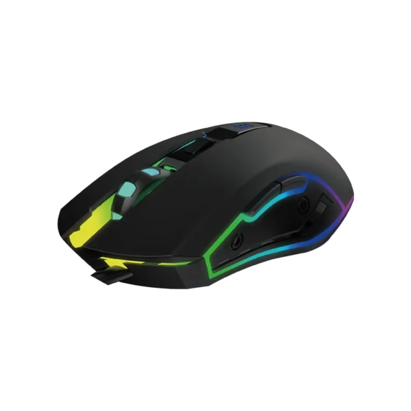 Mouse Gamer Naceb Horus NA-0937 LED RGB Negro Óptico 32000DPI 4 Botones Alámbrico USB