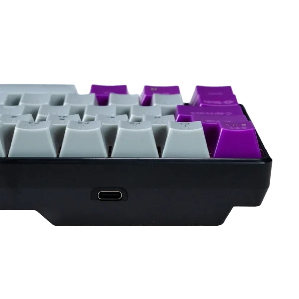 NA-0963G-3 Teclado Gamer Naceb NA-0963G LED RGB Mecánico Óptico Alámbrico USB Gris Inglés