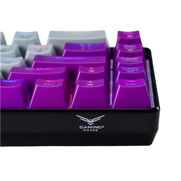 NA-0963G-6 Teclado Gamer Naceb NA-0963G LED RGB Mecánico Óptico Alámbrico USB Gris Inglés
