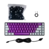 NA-0963M-2 Teclado Gamer Naceb NA-0963M LED RGB Mecánico Óptico Alámbrico USB Morado Inglés