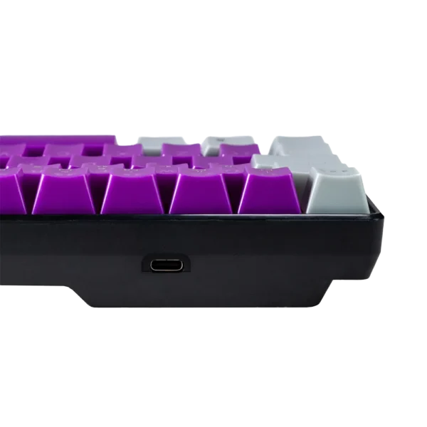 NA-0963M-3 Teclado Gamer Naceb NA-0963M LED RGB Mecánico Óptico Alámbrico USB Morado Inglés