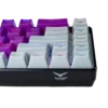 NA-0963M-7 Teclado Gamer Naceb NA-0963M LED RGB Mecánico Óptico Alámbrico USB Morado Inglés