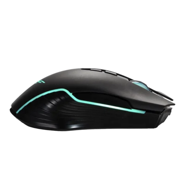 NA-0965-4 Mouse Gamer Naceb Obelisk NA-0965 Negro Óptico 3600DPI 7 Botones USB-A Alámbrico