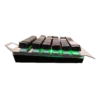 Teclado Gamer Naceb Cyber Steel NA-0966 LED RGB Membrana Alámbrico USB Plata Español