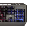 Teclado Gamer Naceb Cyber Steel NA-0966 LED RGB Membrana Alámbrico USB Plata Español