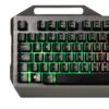 Teclado Gamer Naceb Cyber Steel NA-0966 LED RGB Membrana Alámbrico USB Plata Español