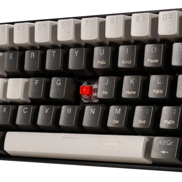 Teclado Gamer Naceb Viper NA-0968 LED RGB 60% Mecánico Switch Red Alámbrico USB Negro Español