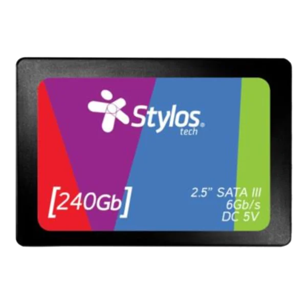 Unidad de Estado Solido Stylos 240GB 2.5" M.2 SATA3 460MB/s Escritura 520MB/s Lectura