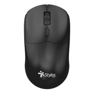 Mouse Estándar Stylos STPMOI7B Negro Óptico 1600DPI 4 Botones Radiofrecuencia Inalámbrico