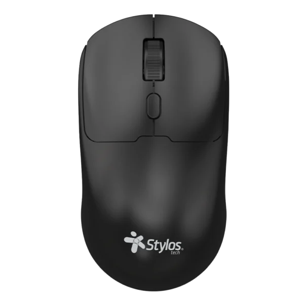 Mouse Estándar Stylos STPMOI7B Negro Óptico 1600DPI 4 Botones Radiofrecuencia Inalámbrico