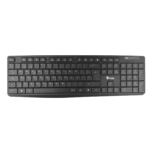 Teclado Estándar Stylos STPTEC5B Membrana Inalámbrico/Alámbrico Radiofrecuencia USB Negro Español