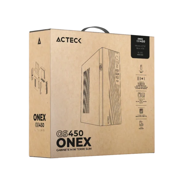 Gabinete Acteck Onex GS450 Negro Mini Torre Micro-ATX