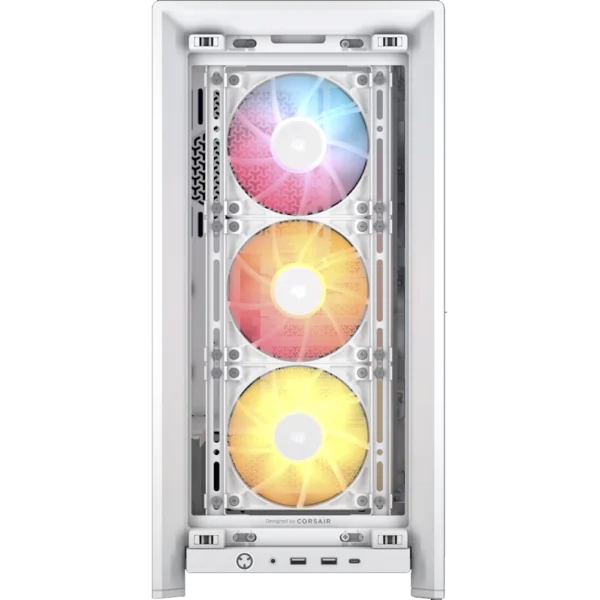 Gabinete Corsair Frame 4000D RS Blanco ARGB E-ATX Media Torre