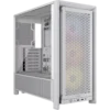 Gabinete Corsair Frame 4000D RS Blanco ARGB E-ATX Media Torre