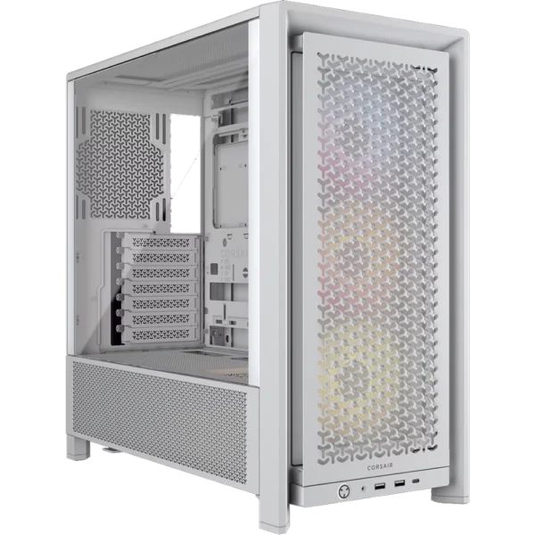 Gabinete Corsair Frame 4000D RS Blanco ARGB E-ATX Media Torre