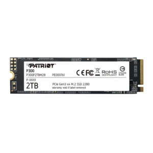 Unidad de Estado Solido Patriot P300 NVMe 128GB M.2 600MB/s Escritura 1600MB/s Lectura PCI Express 3.0