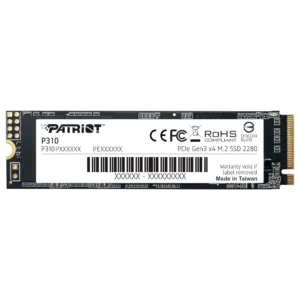 P310P960GM28 Unidad de Estado Solido Patriot P310 NVMe 960GB M.2 1800MB/s Escritura 2100MB/s Lectura PCI Express 3.0