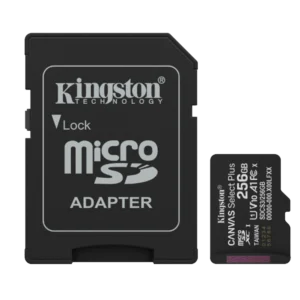 SDCS3256GB Memoria Flash Micro SD Kingston Canvas Select Plus Gen3 256GB UHS-I Clase 10 con Adaptador