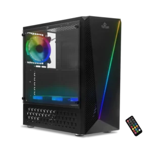 Gabinete Yeyian Crescent Master Negro RGB ATX Media Torre