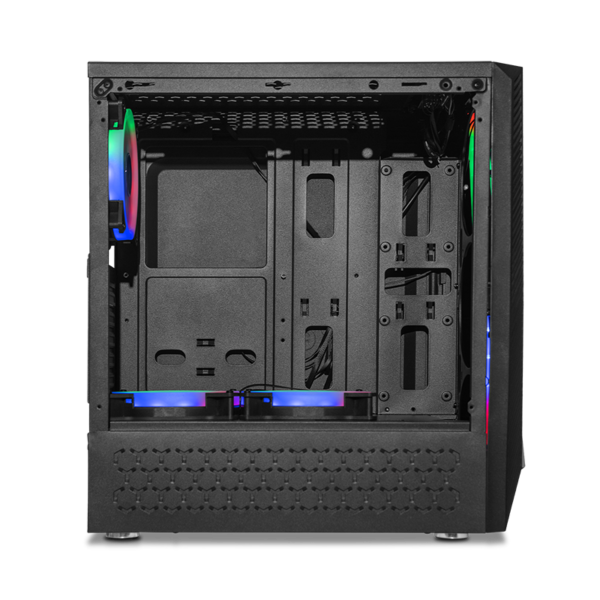 Gabinete Yeyian Crescent Master Negro RGB ATX Media Torre