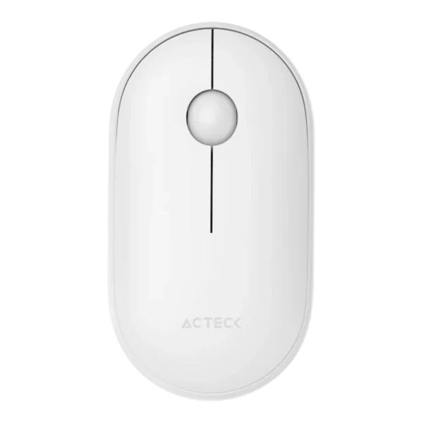 Mouse Estándar Acteck Optimize Edge MI460 Blanco Óptico 1600DPI 2 Botones RF Bluetooth USB-A Inalámbrico