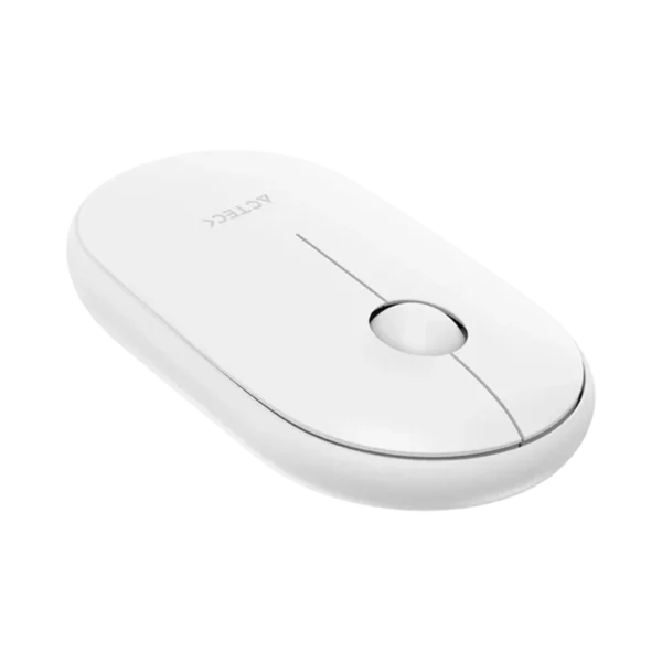 Mouse Estándar Acteck Optimize Edge MI460 Blanco Óptico 1600DPI 2 Botones RF Bluetooth USB-A Inalámbrico
