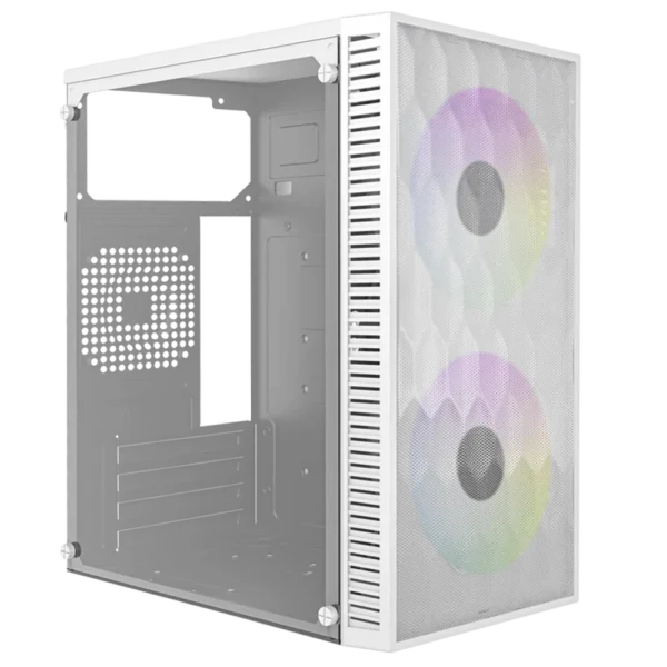 Gabinete Acteck Fuji GC470 Ventilador RGB Micro-ATX/Mini-ITX Mini Torre Blanco