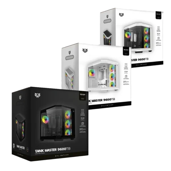 Gabinete Balam Rush Tank Master 9600 TB ATX/Micro-ATX/Mini-ITX Media Torre Negro