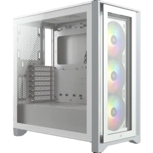 CC-9011205-WW Gabinete Corsair iCUE 4000X Ventiladores RGB ATX/EATX/Micro-ATX/Mini-ITX Media Torre blanco